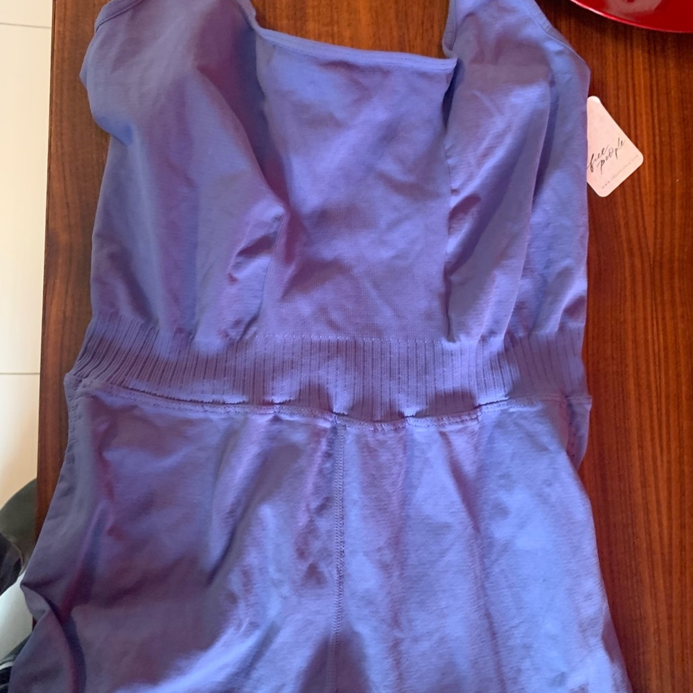 Free People movement Good Karma Onesie Jumpsuit. Dance/yoga/workout. blue/ lilac - Picture 5 of 6